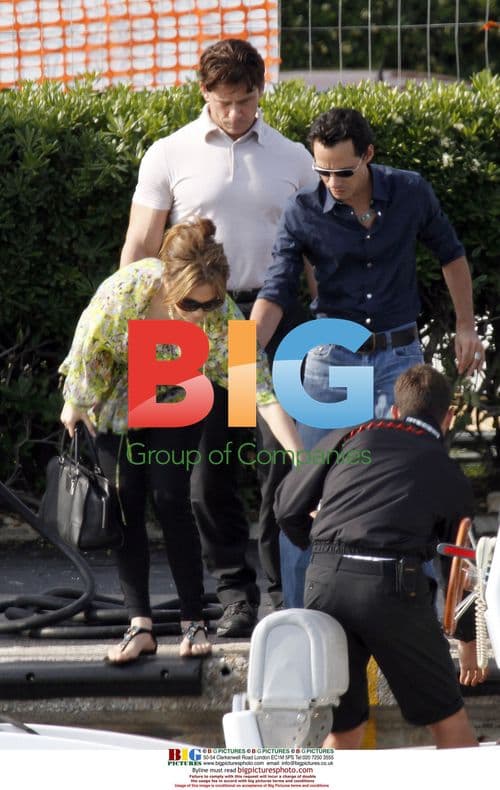 Jennifer Lopez and Marc Anthony on Yacht in Nice