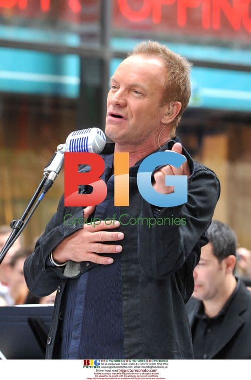 Sting Performs at Rockefeller Center