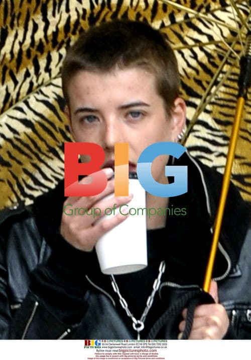 Agyness Deyn Shopping with Dog in New York