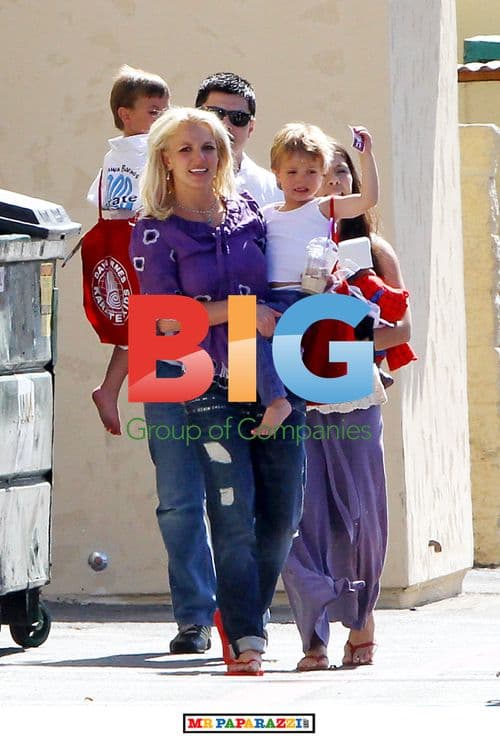 Britney Spears Takes Sons to Karate Class