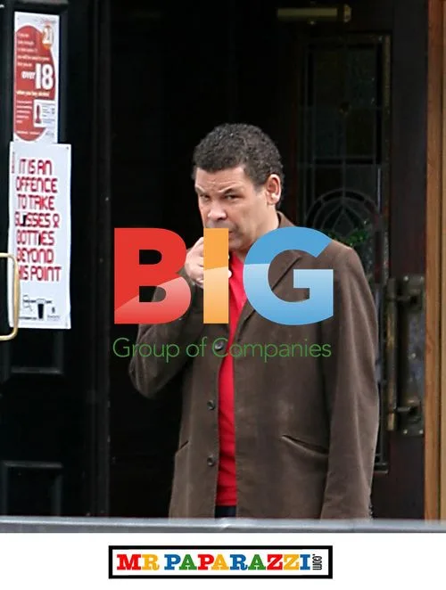 Craig Charles Smoking Outside Pub