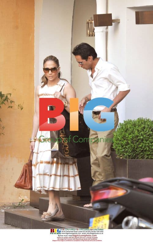 Jennifer Lopez and Marc Anthony Shopping in France