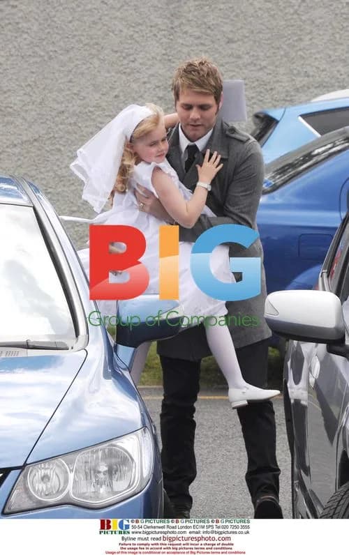 Brian McFadden Attends Daughters' Holy Communion