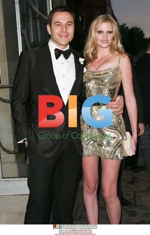 David Walliams and Lara Stone Depart Claridge's Hotel