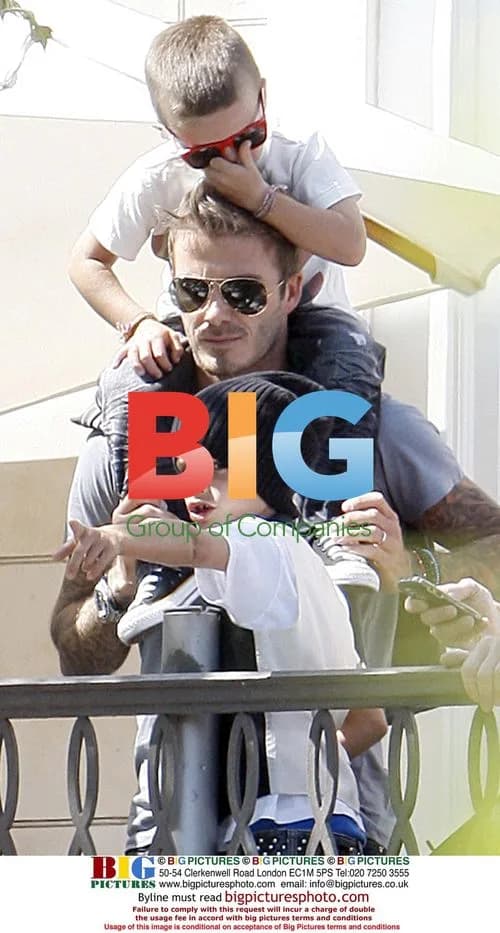 Beckham Family at Jonas Brothers Concert