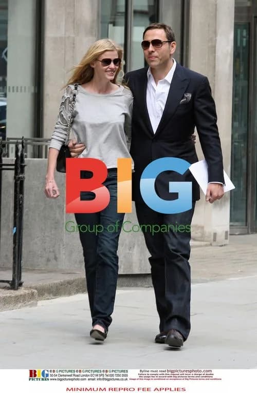 David Walliams and Lara Stone's Post-Wedding Lunch