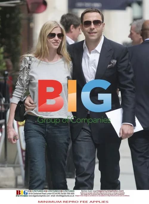 David Walliams and Lara Stone's Post-Wedding Lunch