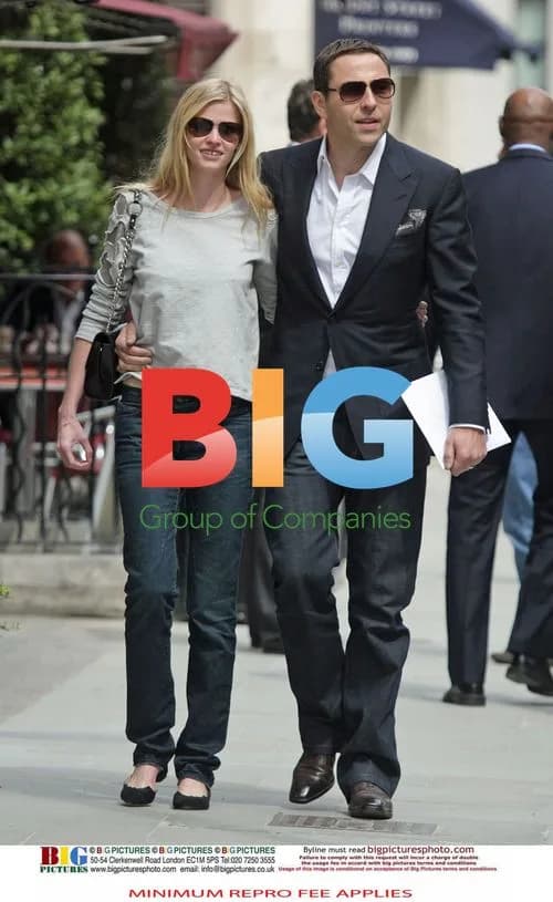 David Walliams and Lara Stone After Wedding