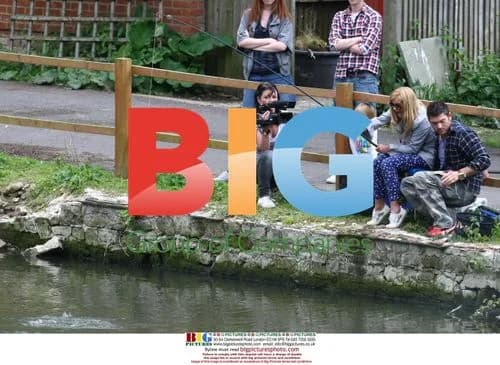 Kerry Katona Tries Fishing in London