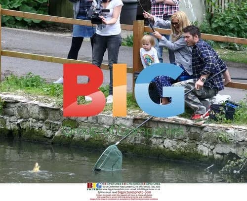 Kerry Katona Fishing in London