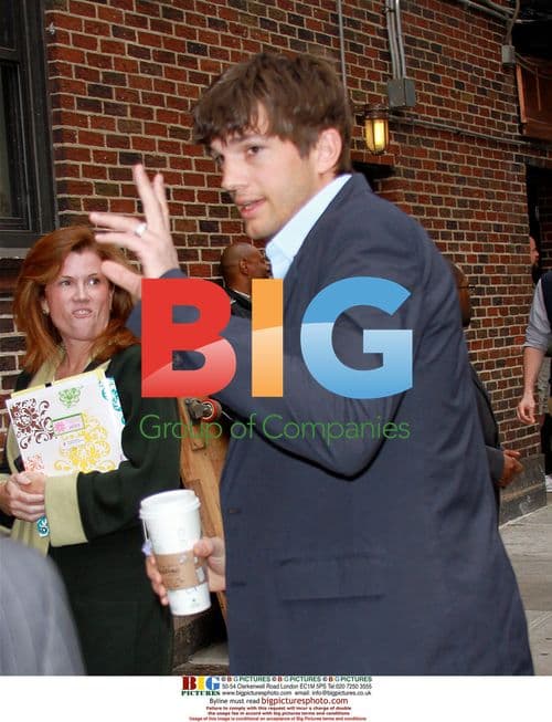 Ashton Kutcher Visits Late Show in NYC