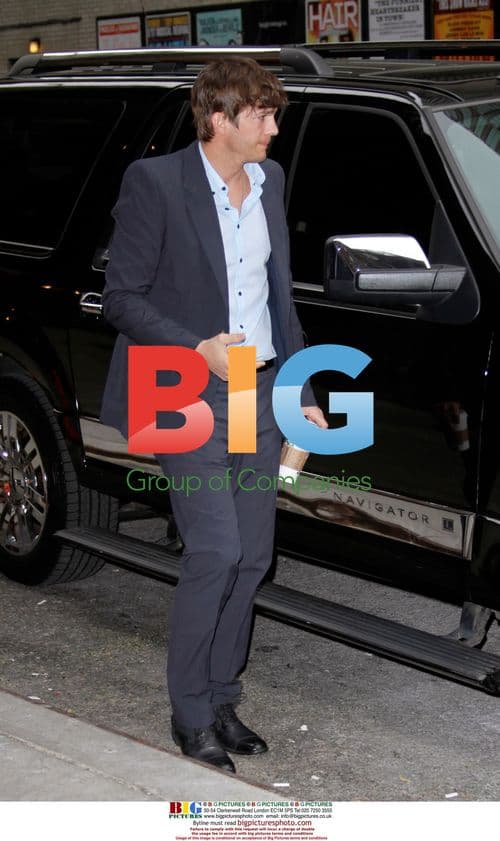 Ashton Kutcher on 'Letterman' in NYC