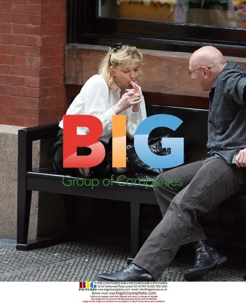 Courtney Love Smoking Outside Hotel