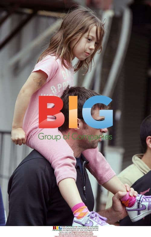 Hugh Jackman with daughter Ava in NYC