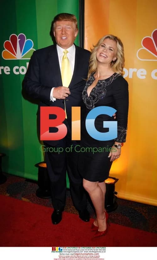 Donald Trump and Alison Sweeney at NBC Universal Upfront