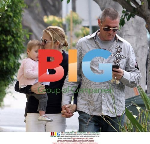 Kelly Rutherford with Family in West Hollywood