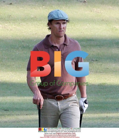 Matthew McConaughey golfing in Calabasas