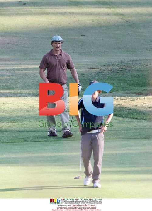 Matthew McConaughey warms up for golf in Calabasas