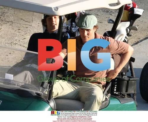 Matthew McConaughey golfing in Calabasas