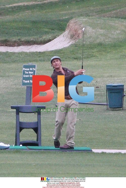 Matthew McConaughey Playing Golf
