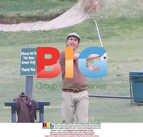 Matthew McConaughey Golfing in Calabasas