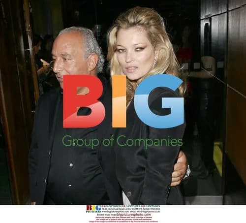 Kate Moss and Sir Philip Green at TopShop Launch