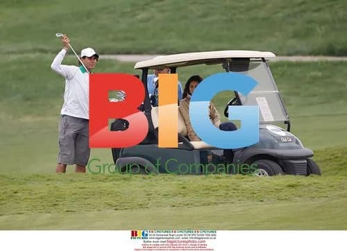 Rafa Nadal plays golf with girlfriend Xisca