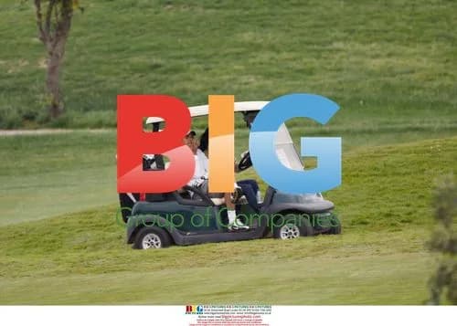 Rafa Nadal playing golf with girlfriend