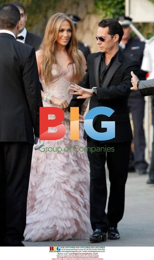 Jennifer Lopez and Marc Antony at AmfAR Gala