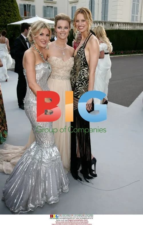 Hofit Golan, Helena Houdova, and Karolina Kurkova at Amfar Gala