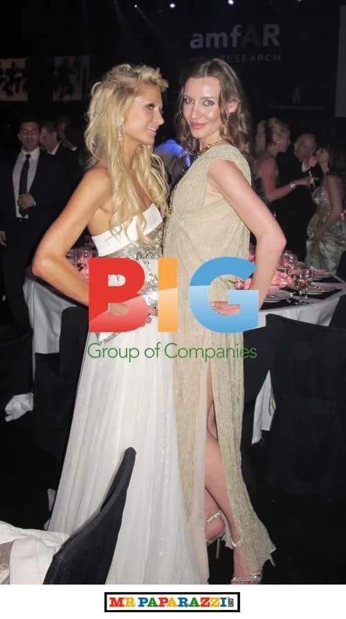Paris Hilton and Kasia at amfAR Gala 2010