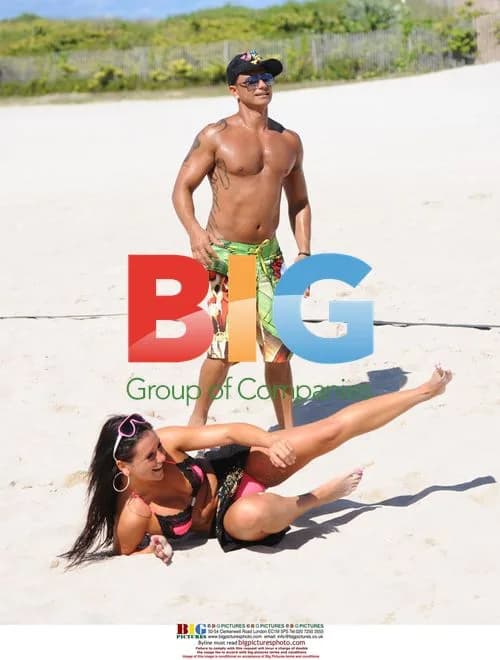 Jersey Shore Stars Play Volleyball