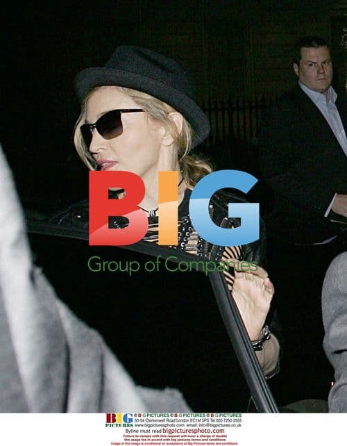 Madonna Arrives and Leaves Aura Night Club