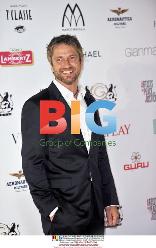 Gerard Butler at Artists for Peace and Justice Fundraiser