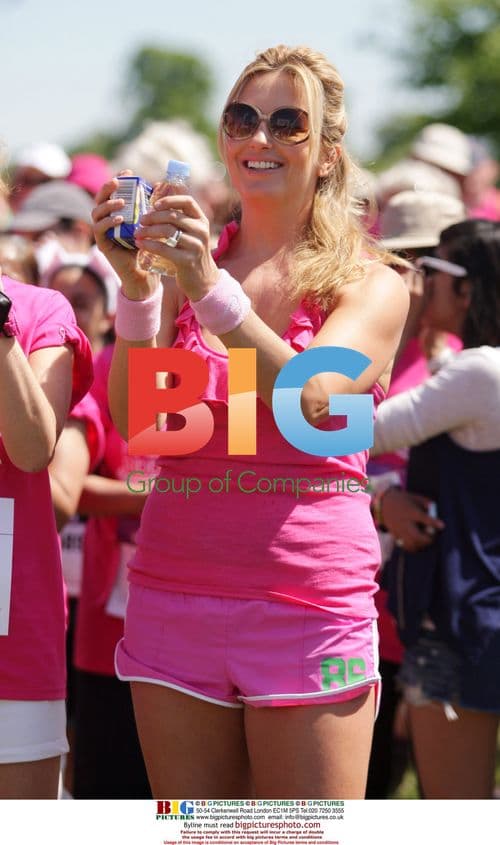 Penny Lancaster & Denise Lewis at Pink Ribbon Walk