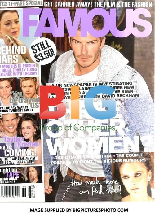 David Beckham Australia Famous Cover