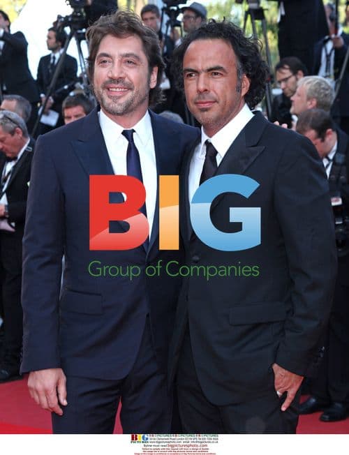 Javier Bardem and Alejandro Inarritu at Cannes Film Festival
