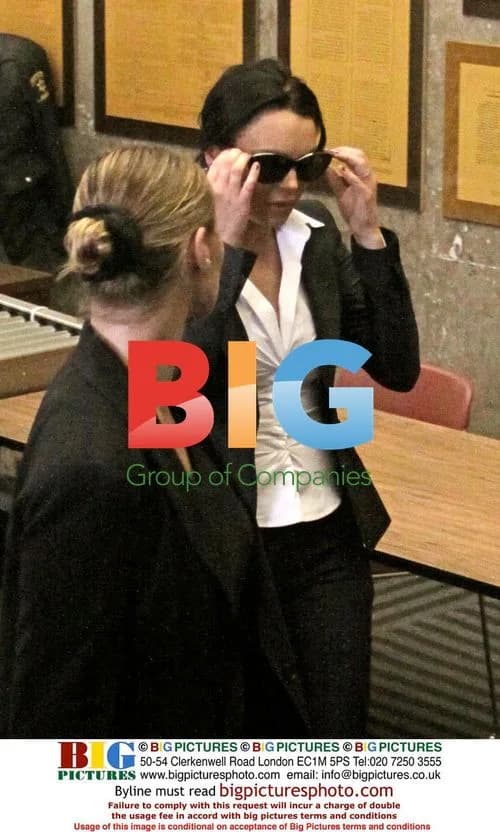 Lindsay Lohan Arrives for Court Hearing