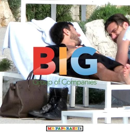 Marc Jacobs and Lorenzo Martone by Pool