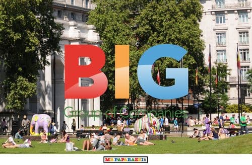 Sunbathers at Hyde Park Corner