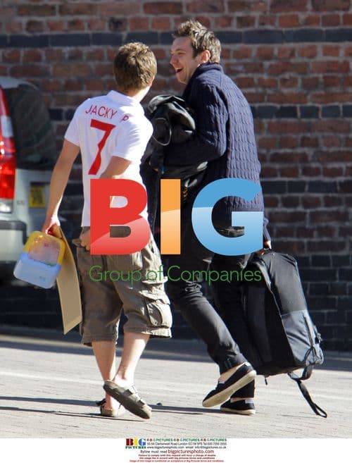 Celebs on 'Coronation Street' Set