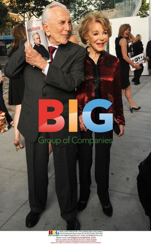 Kirk Douglas and Anne Buydens at Chaplin Award Tribute