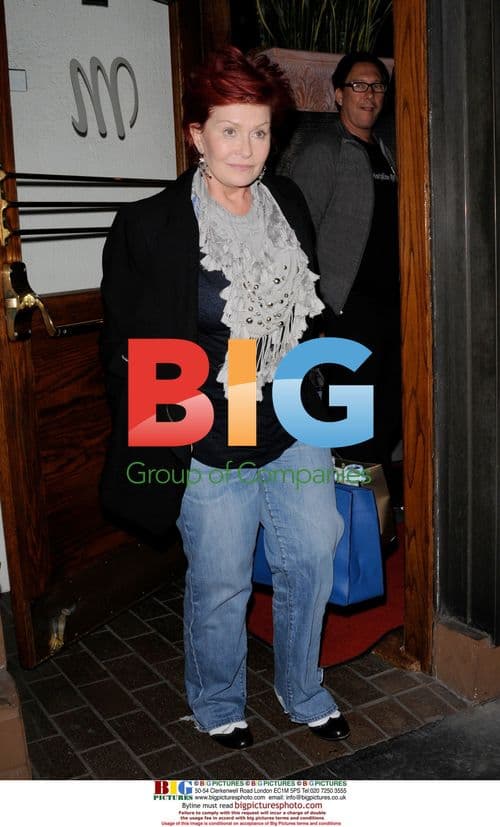 Sharon Osbourne Leaving Madeo Restaurant