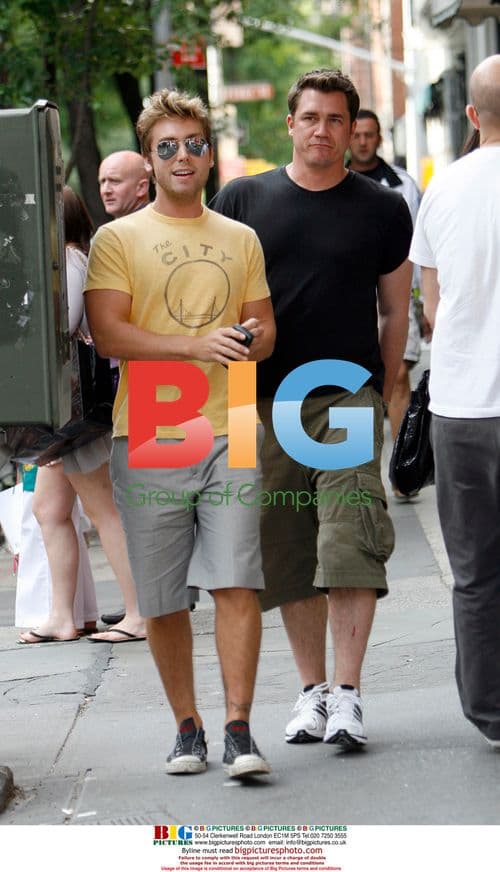 Lance Bass Spotted in West Village, New York