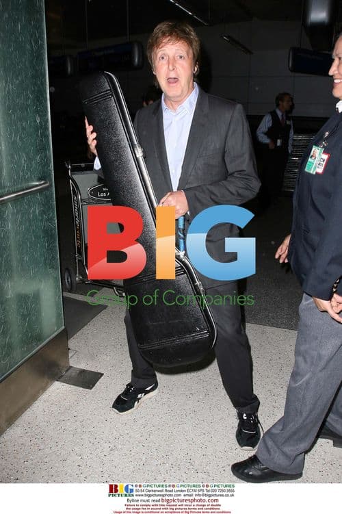 Sir Paul McCartney Arrives at LAX