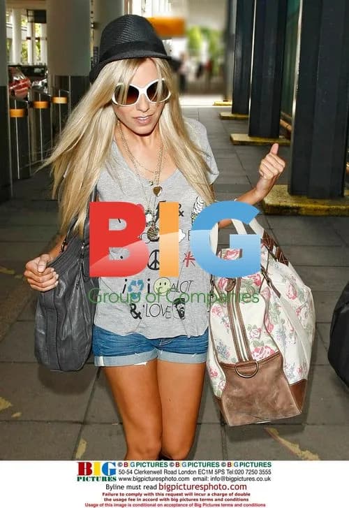 Mollie King Arrives at Heathrow