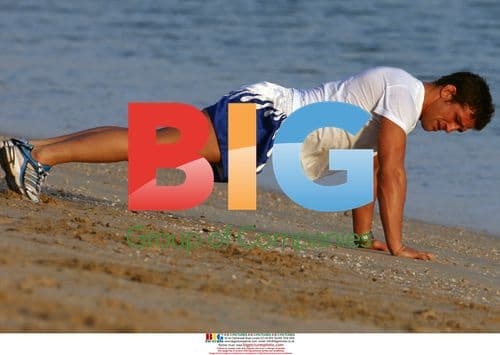 Alex Reid Training on Beach