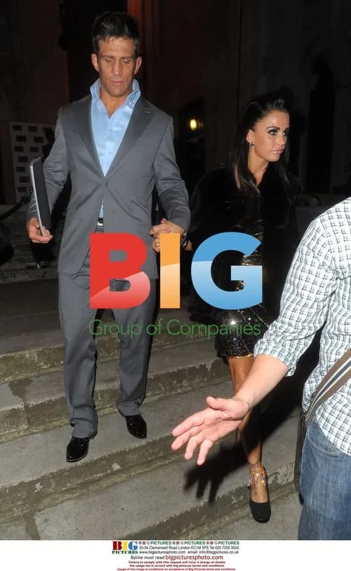 Alex Reid and Katie Price Leaving Black Ball