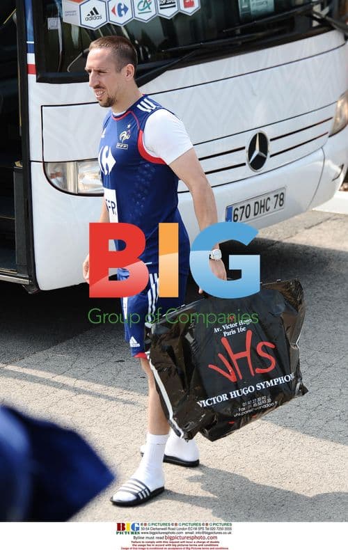 Franck Ribery Leaving France for World Cup 2010