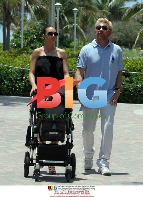 Boris Becker takes family stroll in Miami